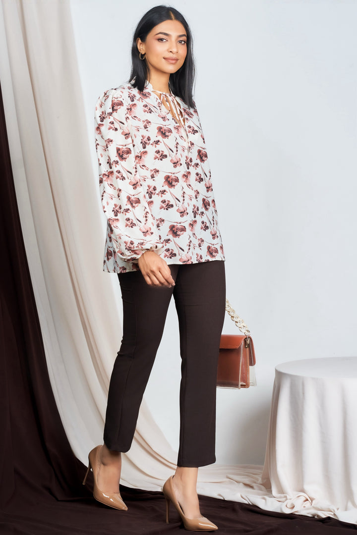 Printed Sailor Top