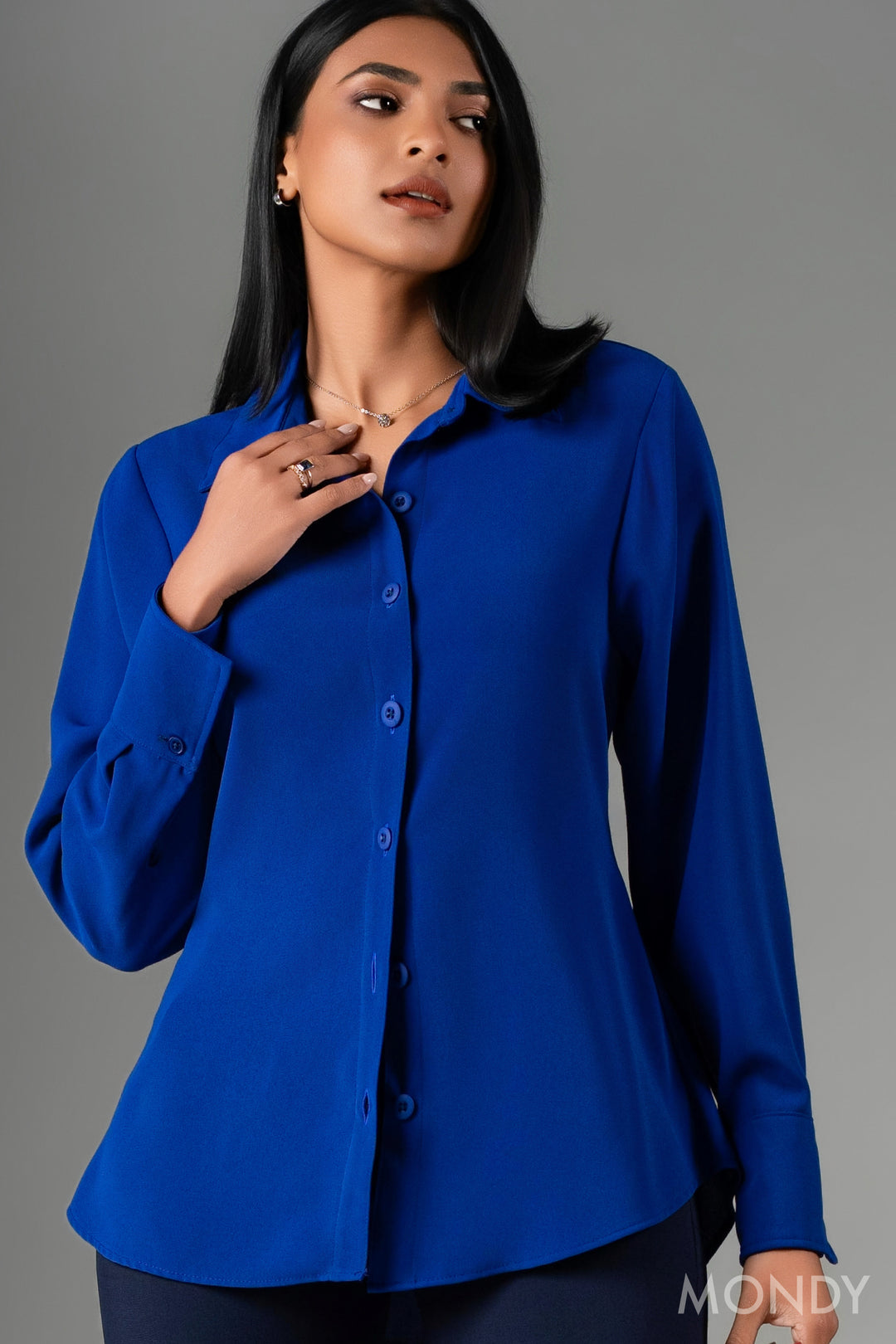 Long Blue Shirt