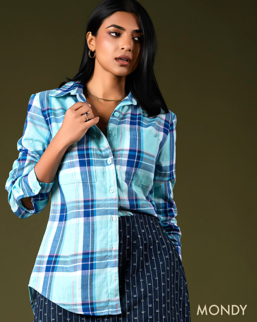 Oversized Plaid Shirt