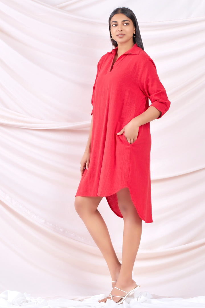 Oversized Linen Dress