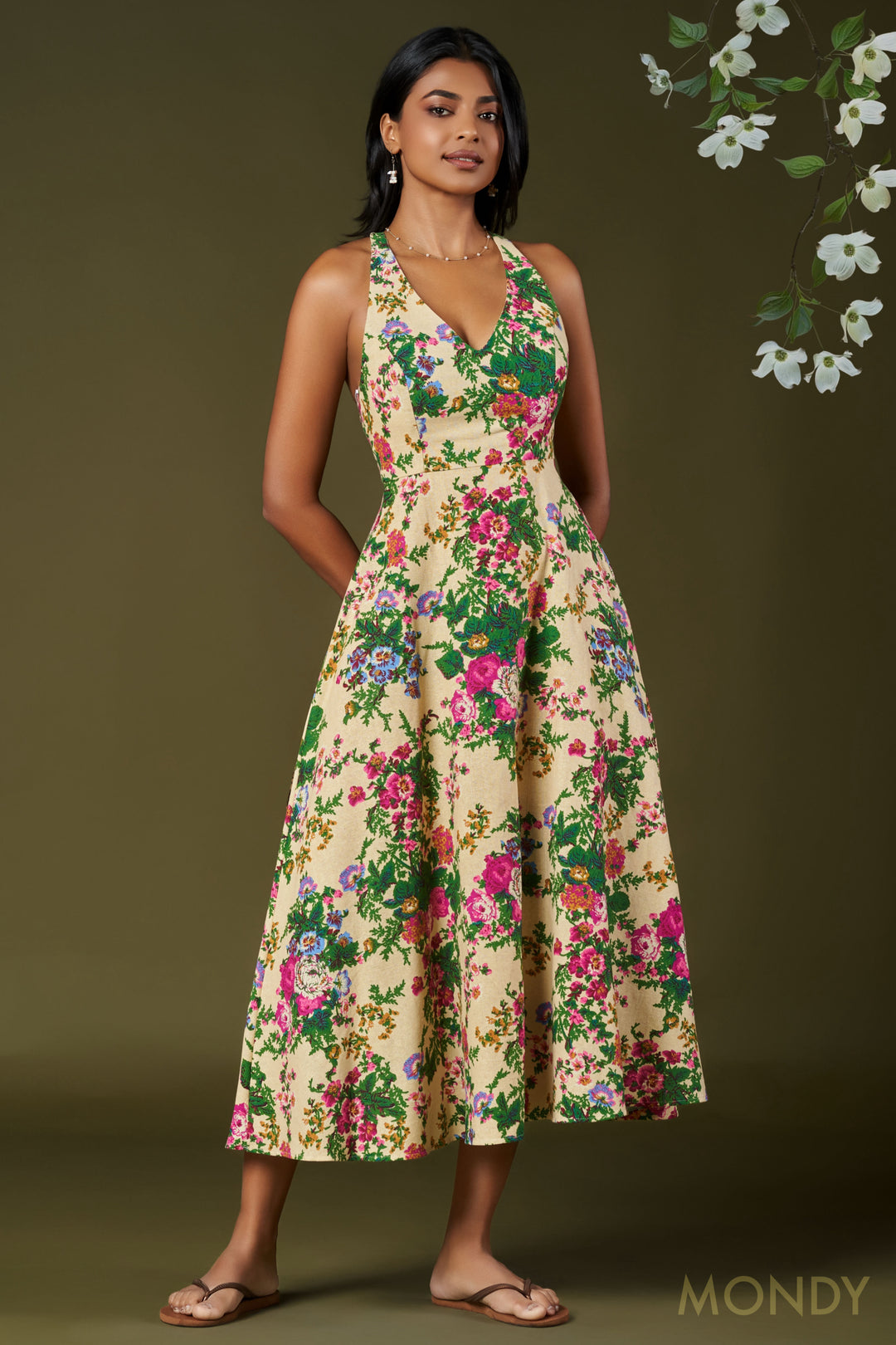 Fit & Flare Midi Dress