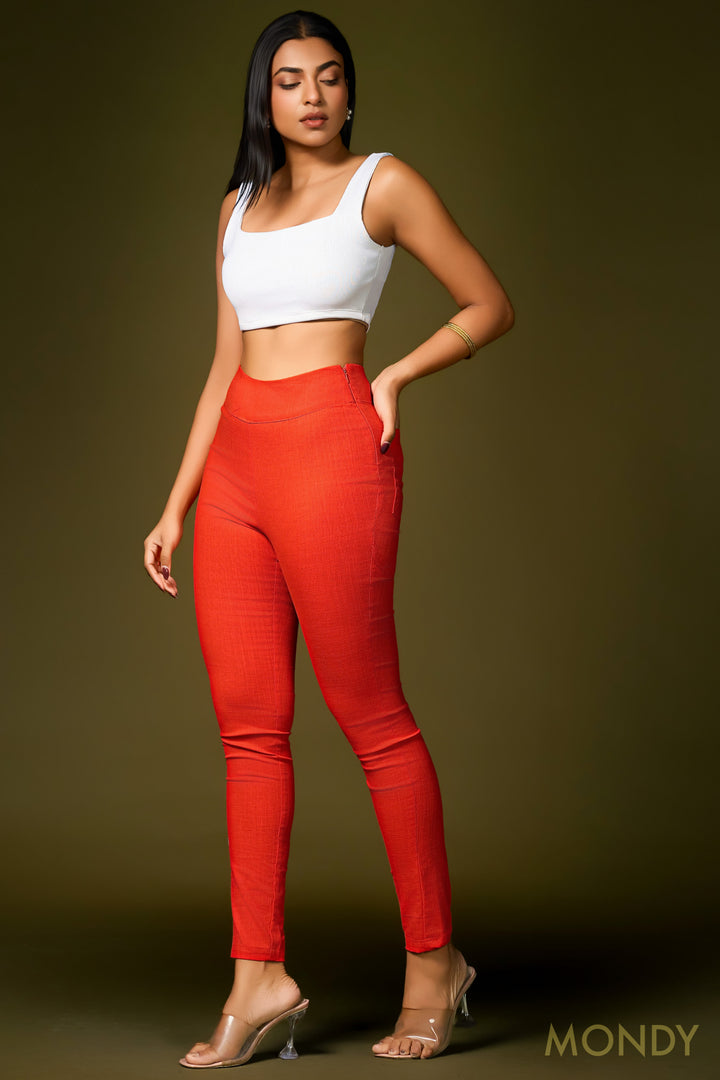 Slim Fit Side Zip Pant