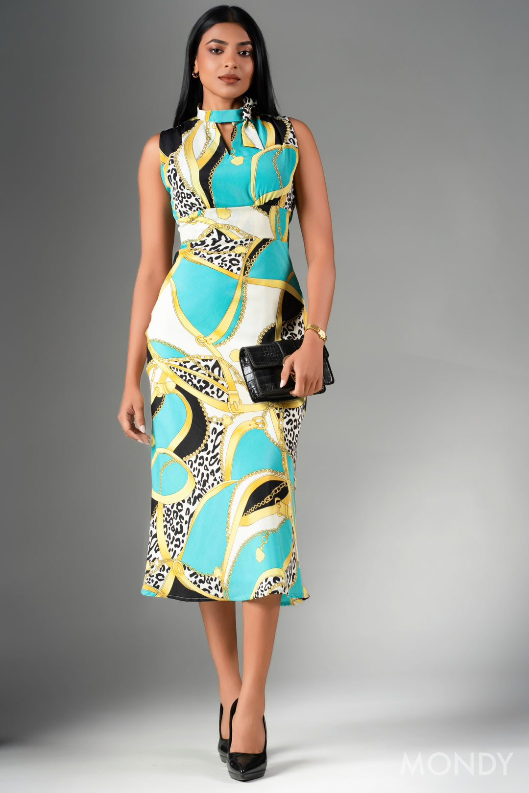 Necktie Detail Dress