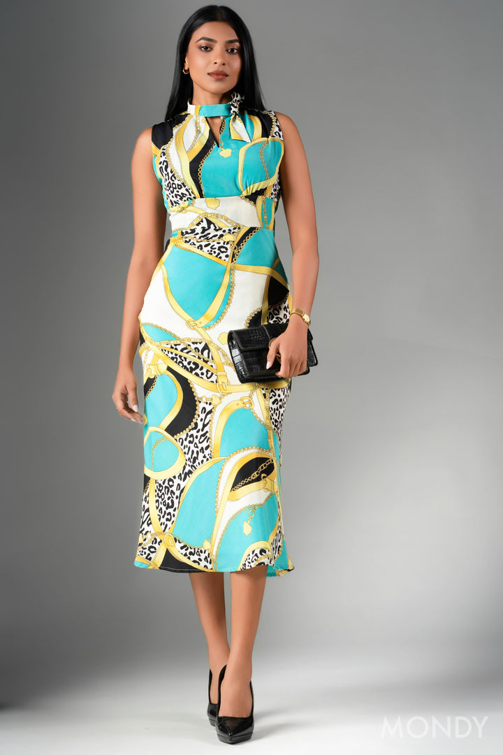 Necktie Detail Dress