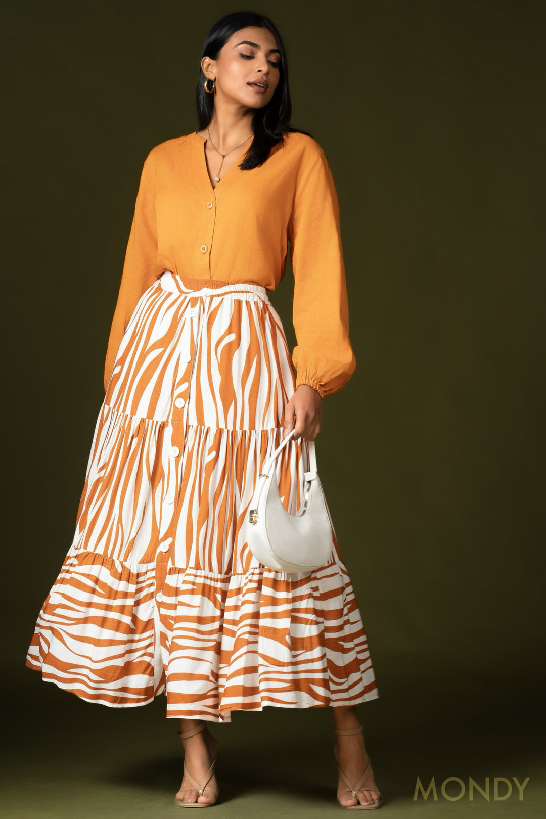 Tiered Maxi Skirt