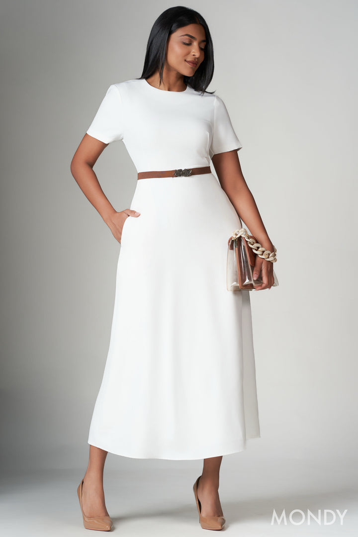 White Aline Dress