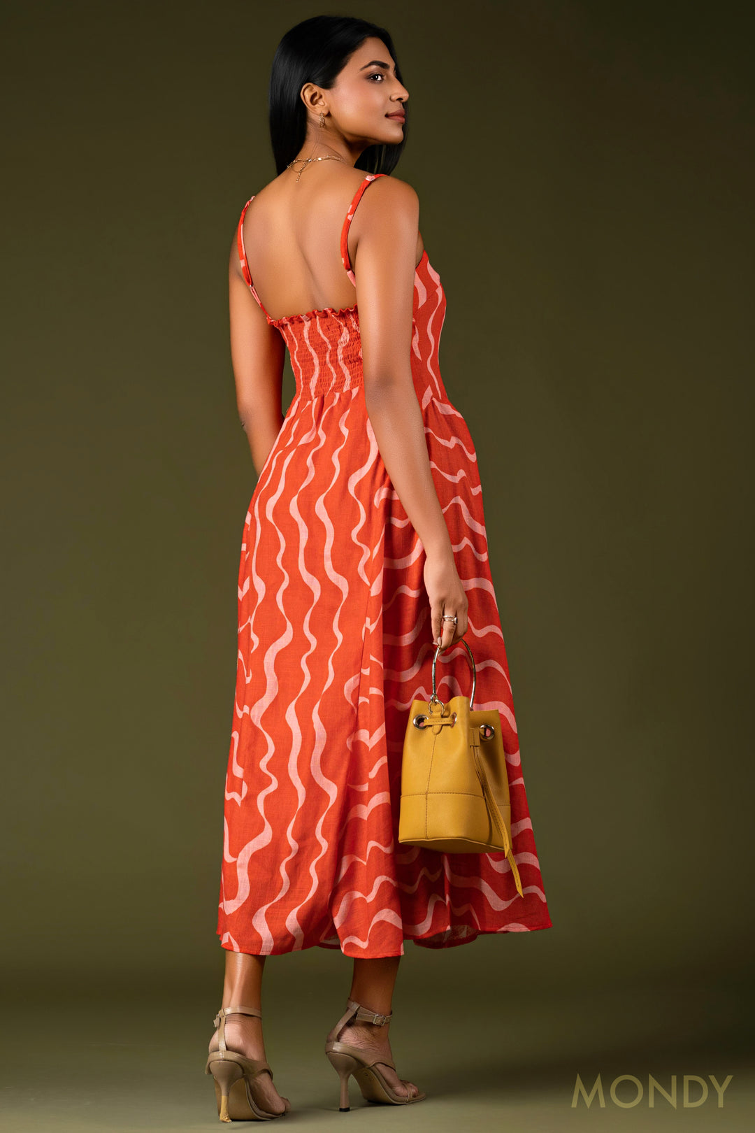 Printed Midi Dress