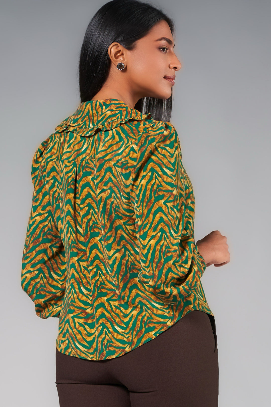 Printed Long Sleeve Top