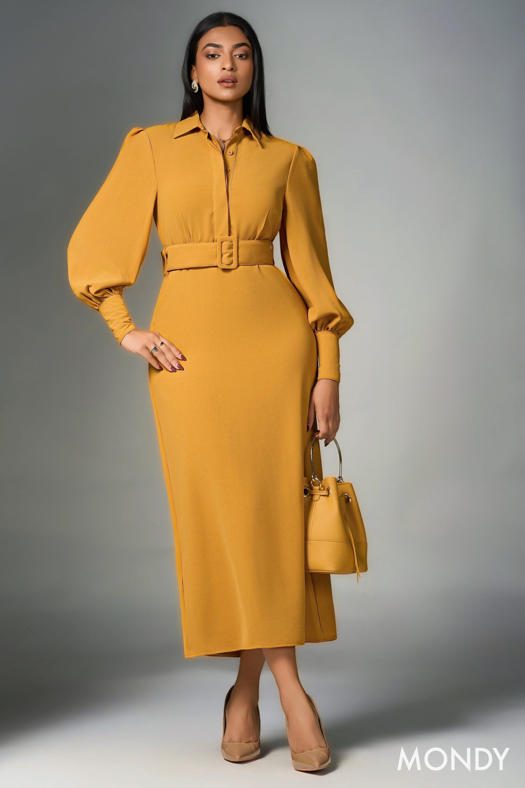 Belted Shirt Dress