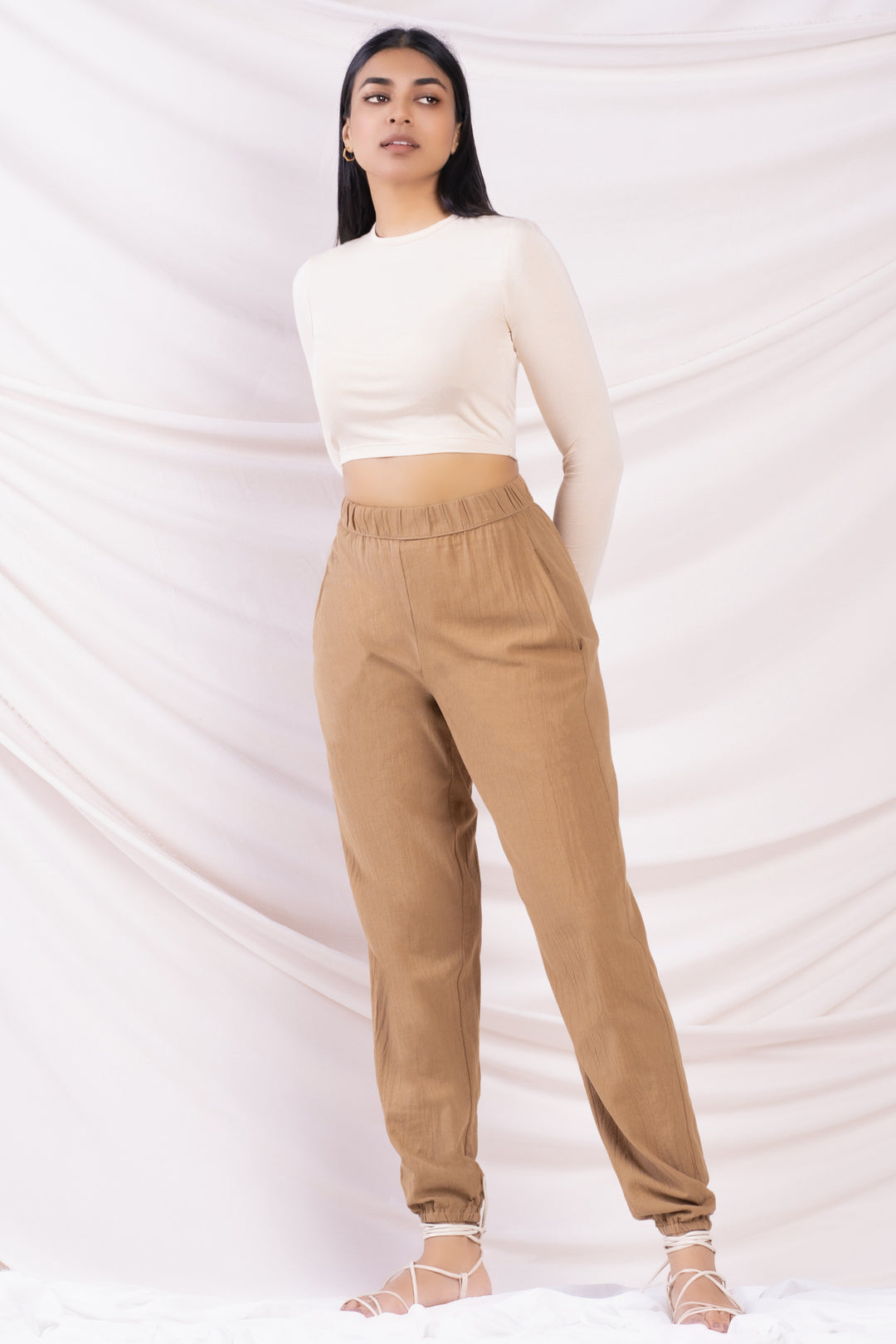 Brown Linen Pants