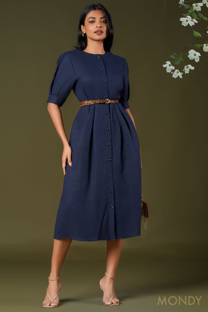 Midi Button Up Dress