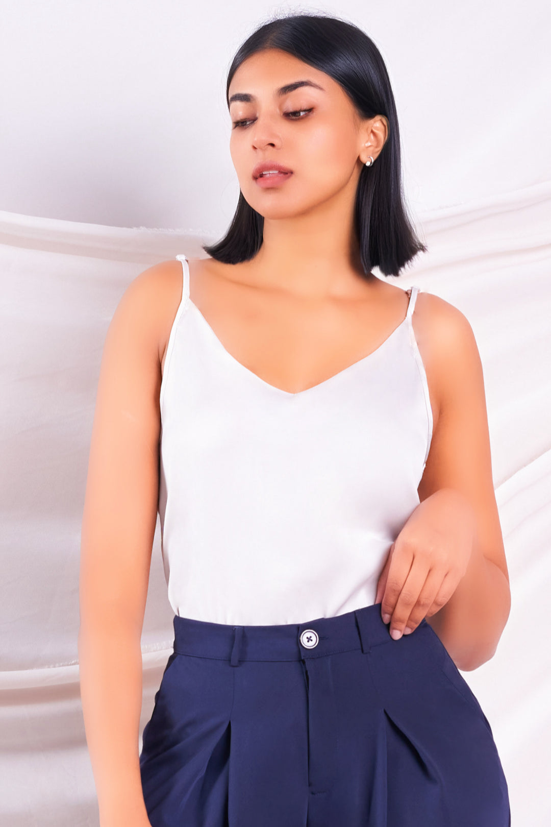 Beige Satin Cami
