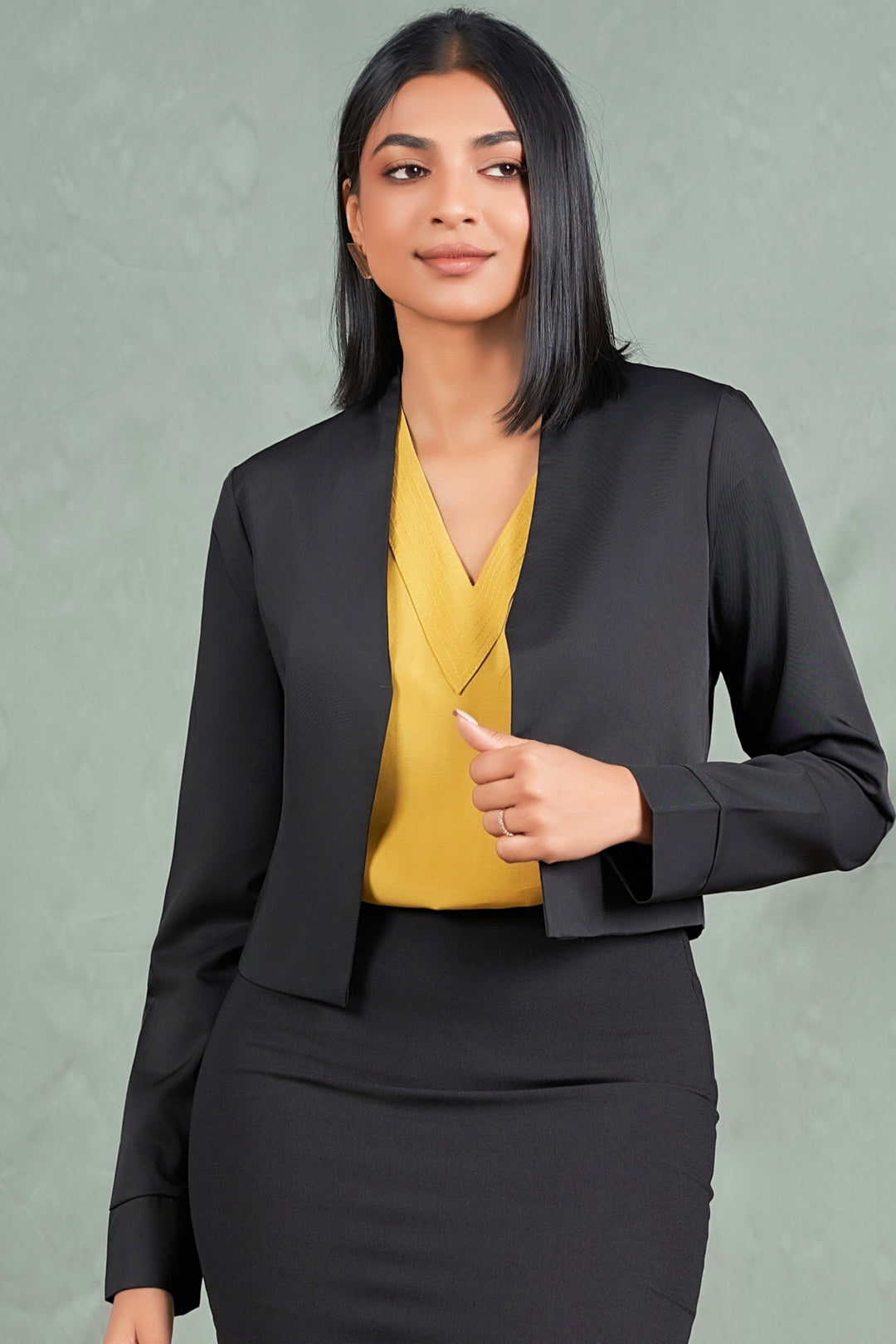 Black Cropped Bolero
