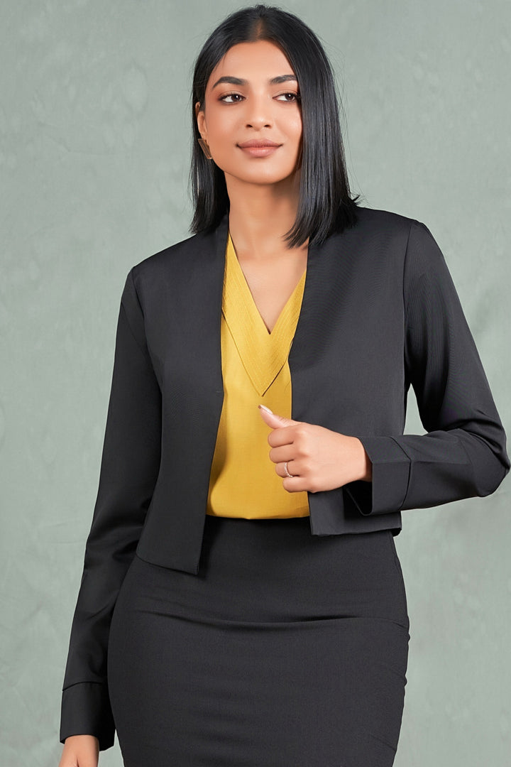Black Cropped Bolero