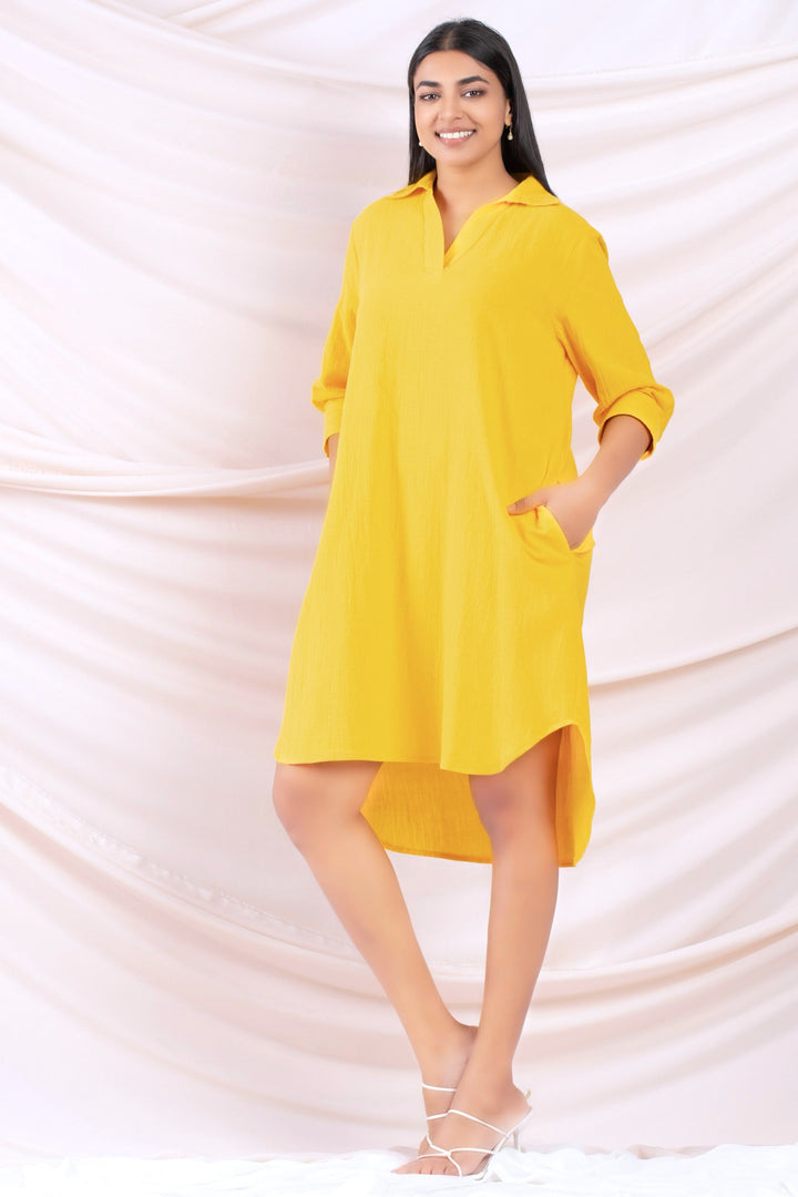 Oversized Linen Dress