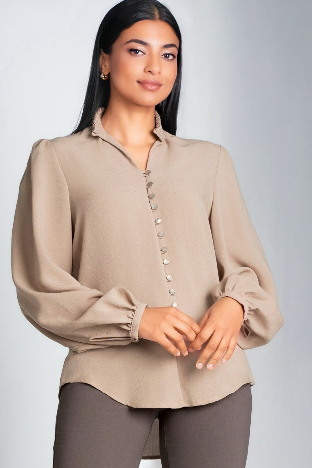 Button Up Oversized Top