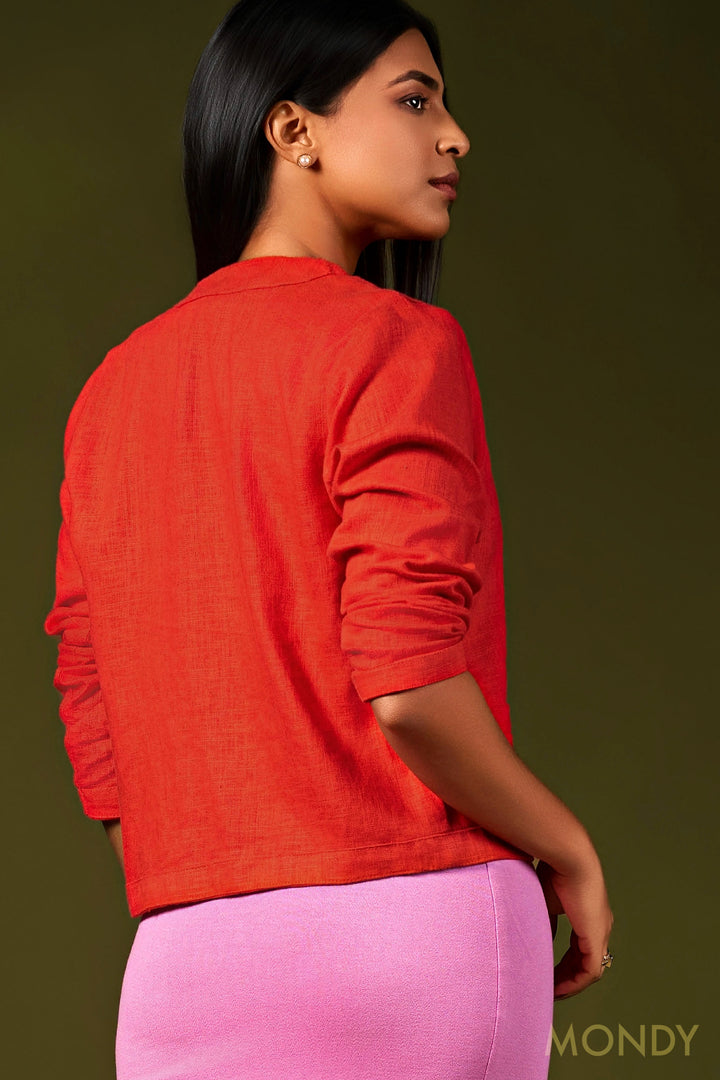 Oversized Linen Cardigan