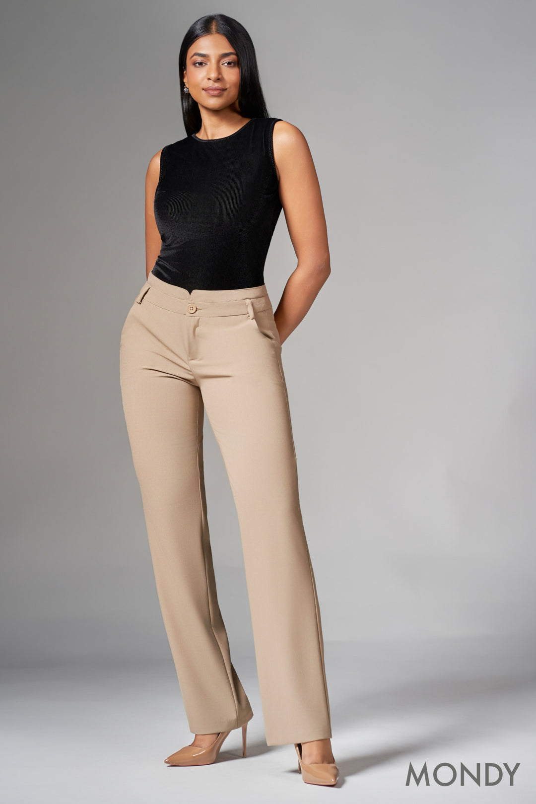 Regular Waist Boot Cut Pant