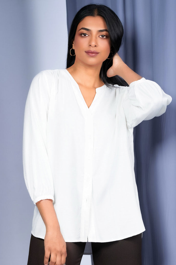 White Relaxed Top
