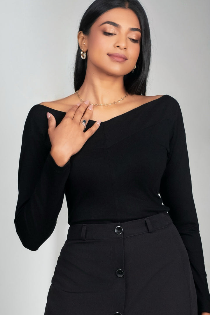 Off Shoulder Slim Top