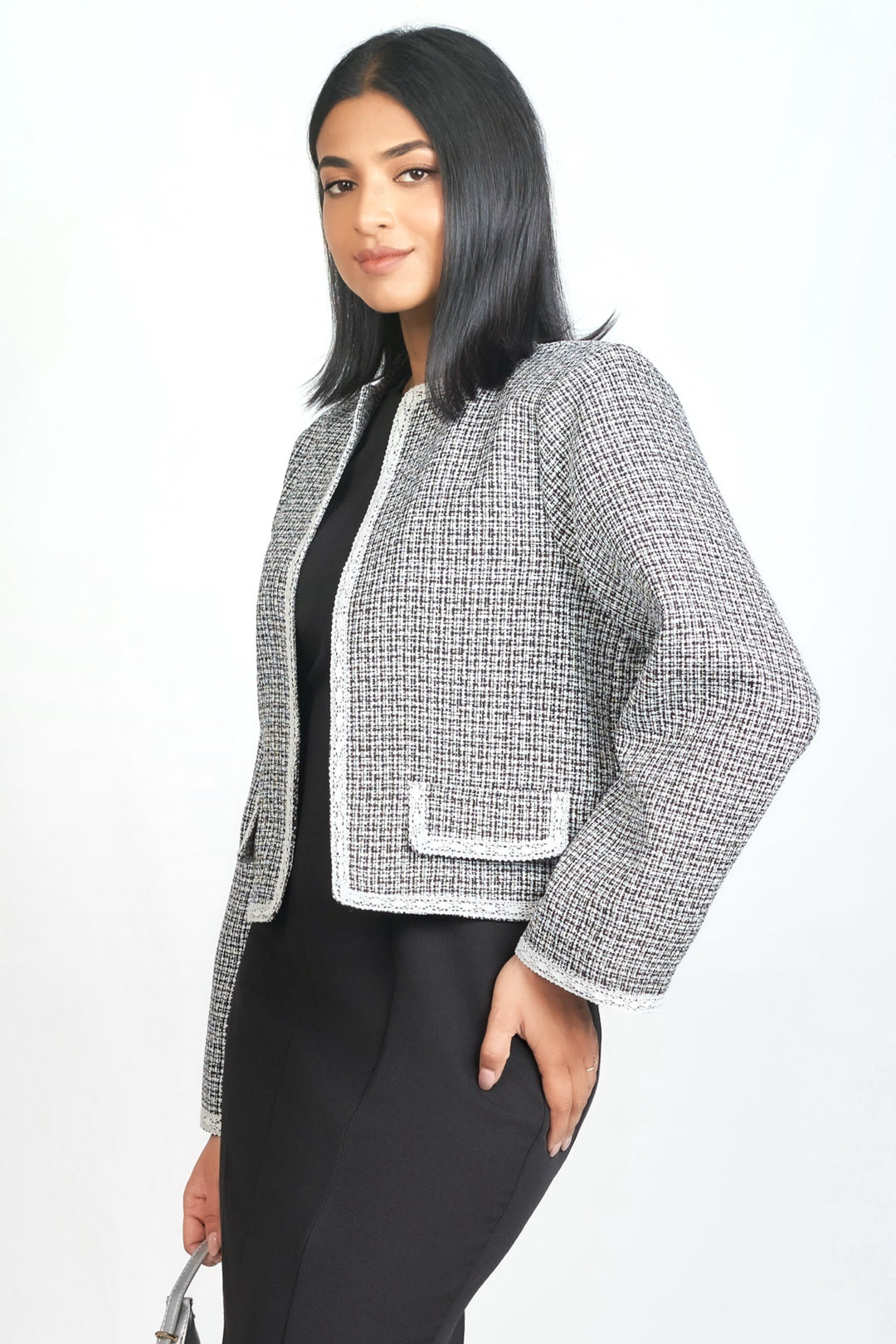 Tweed Open Blazer