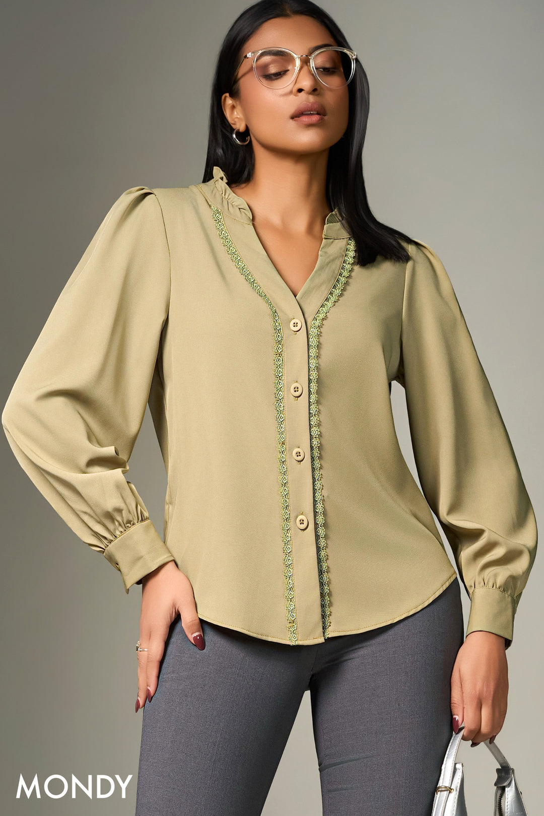 Frill Neck Top
