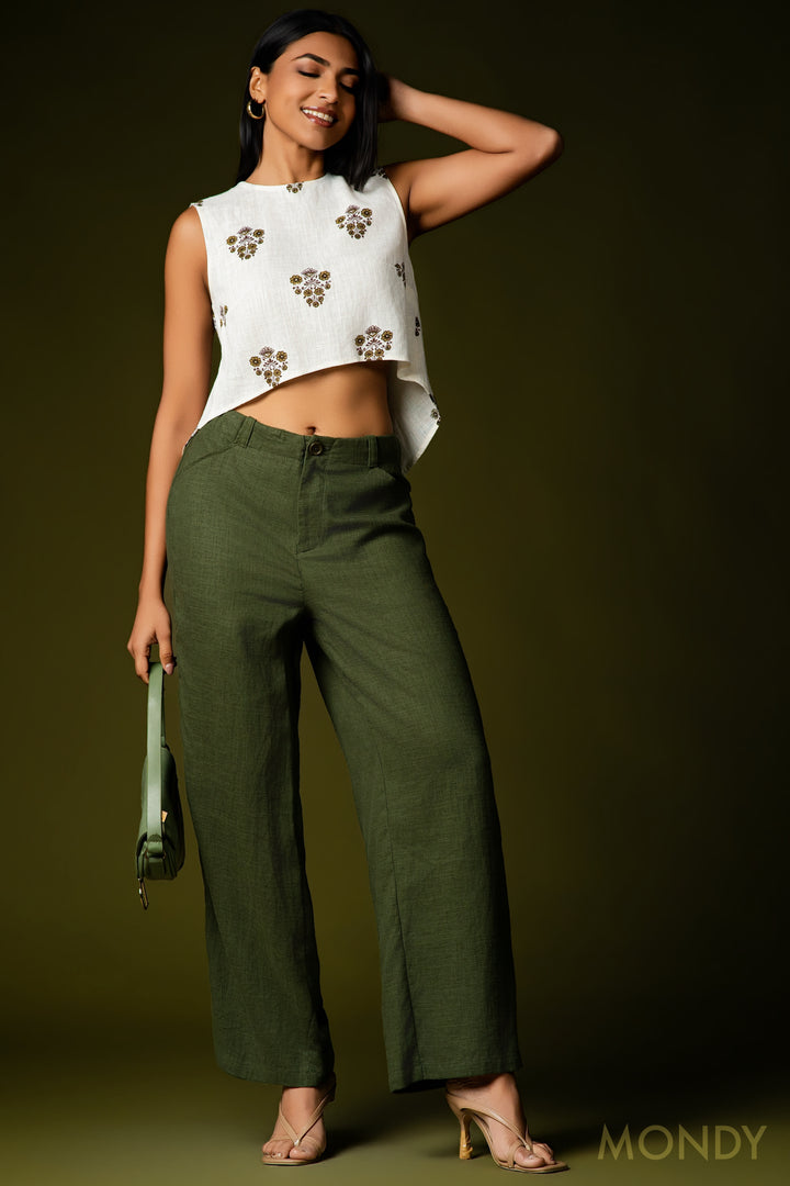 Khaki Low Waist Pant