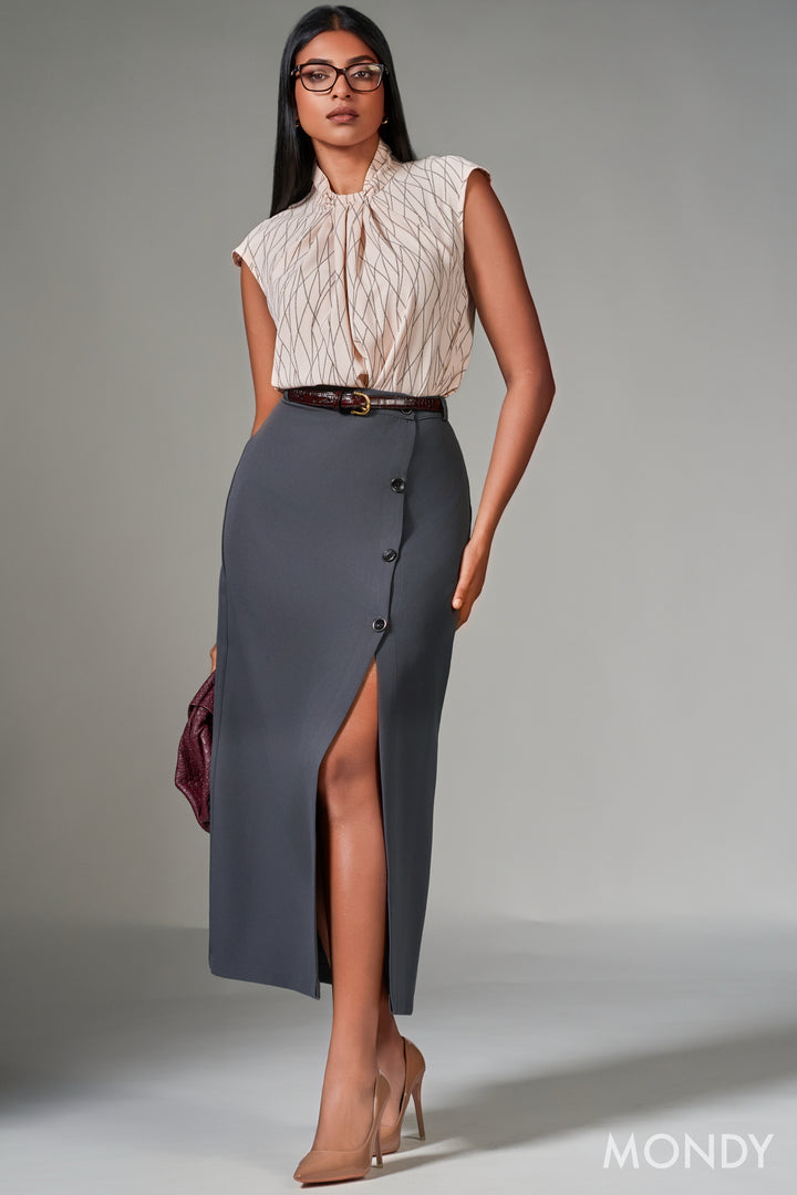 Button Up Skirt