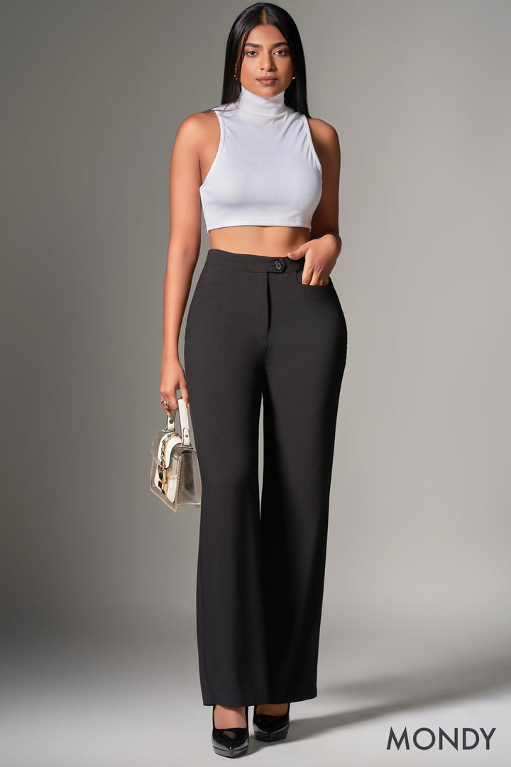 High Waist Wide Leg Pant