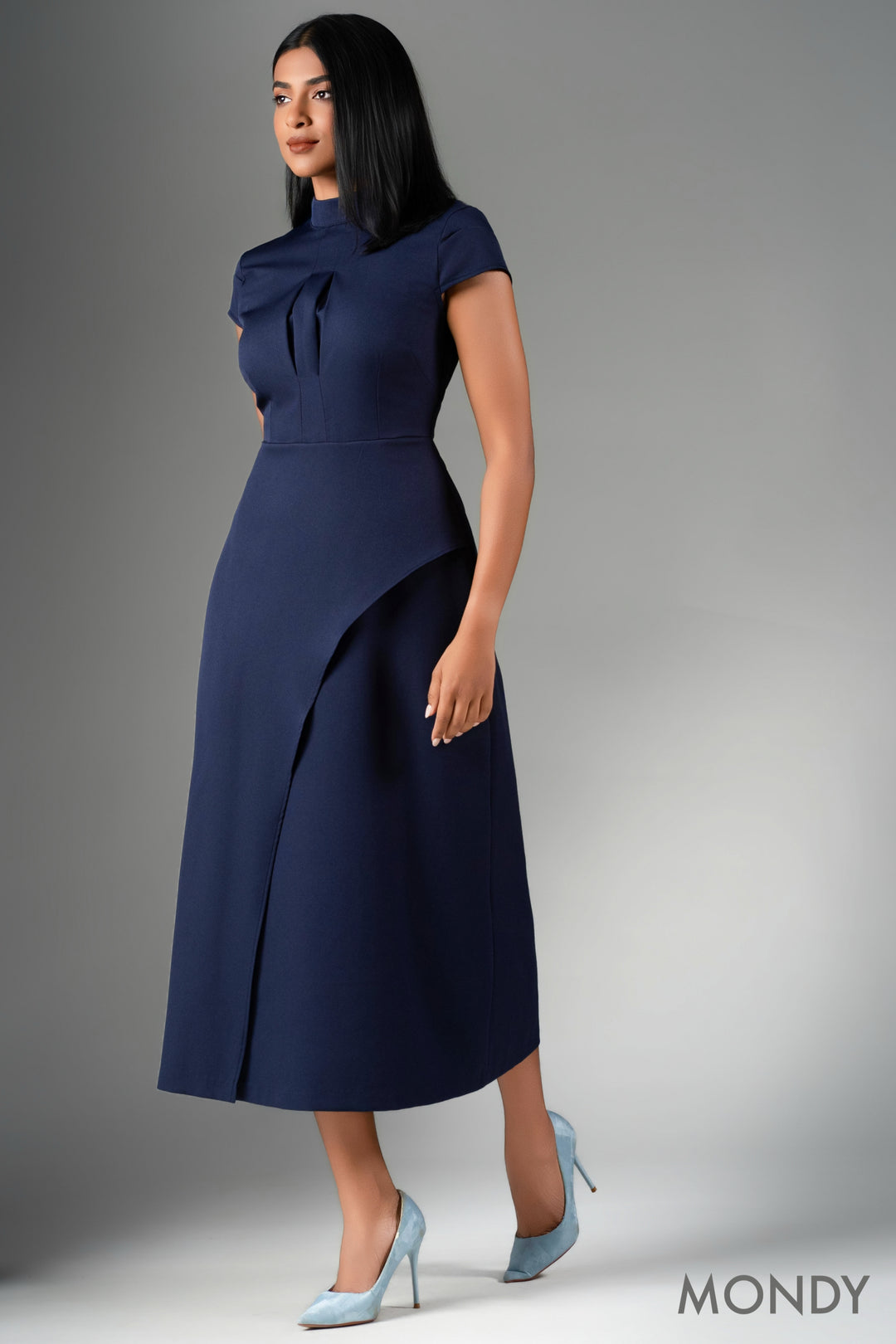 Cap Sleeve Midi Dress