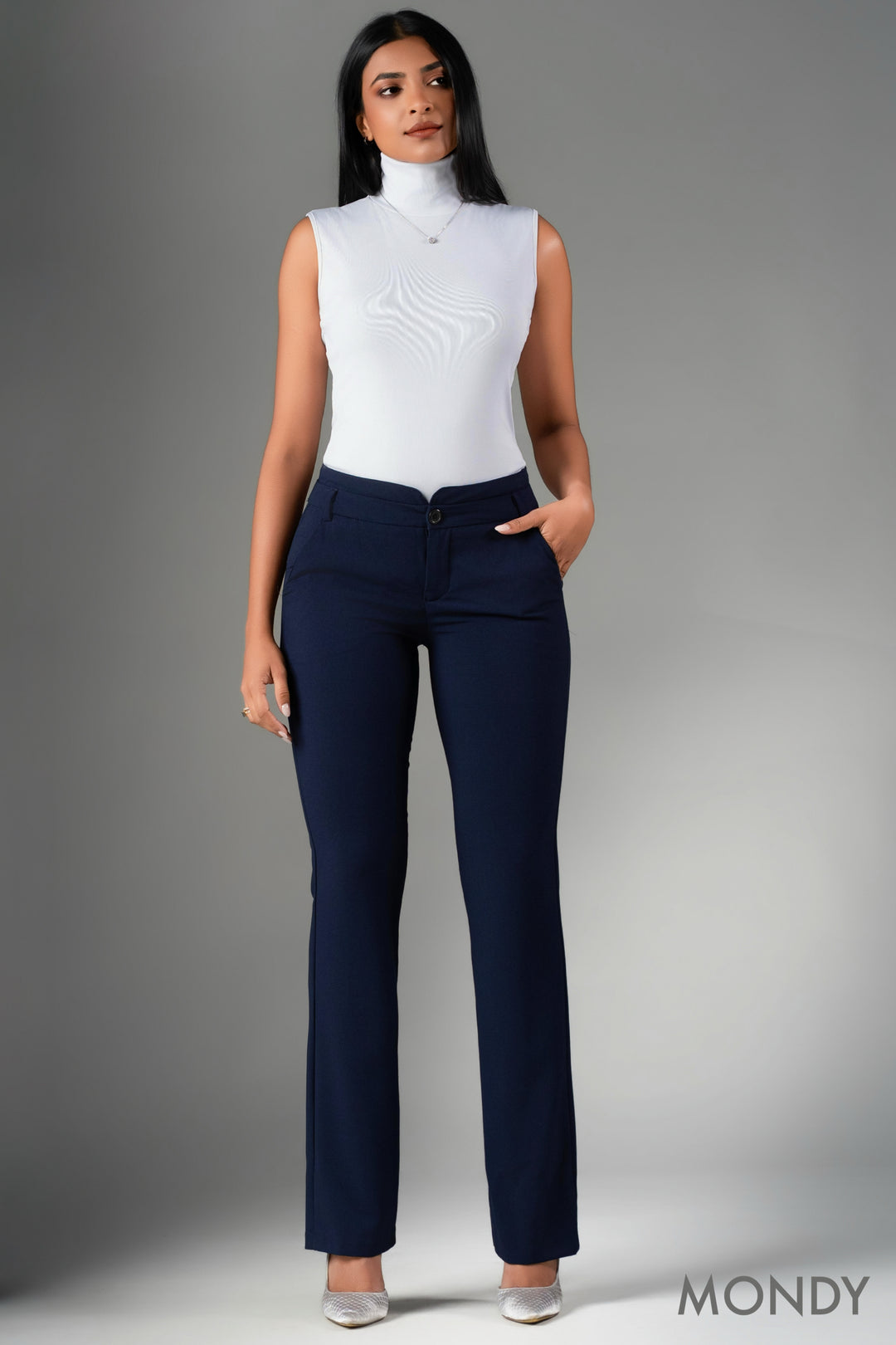 Regular Waist Boot Cut Pant