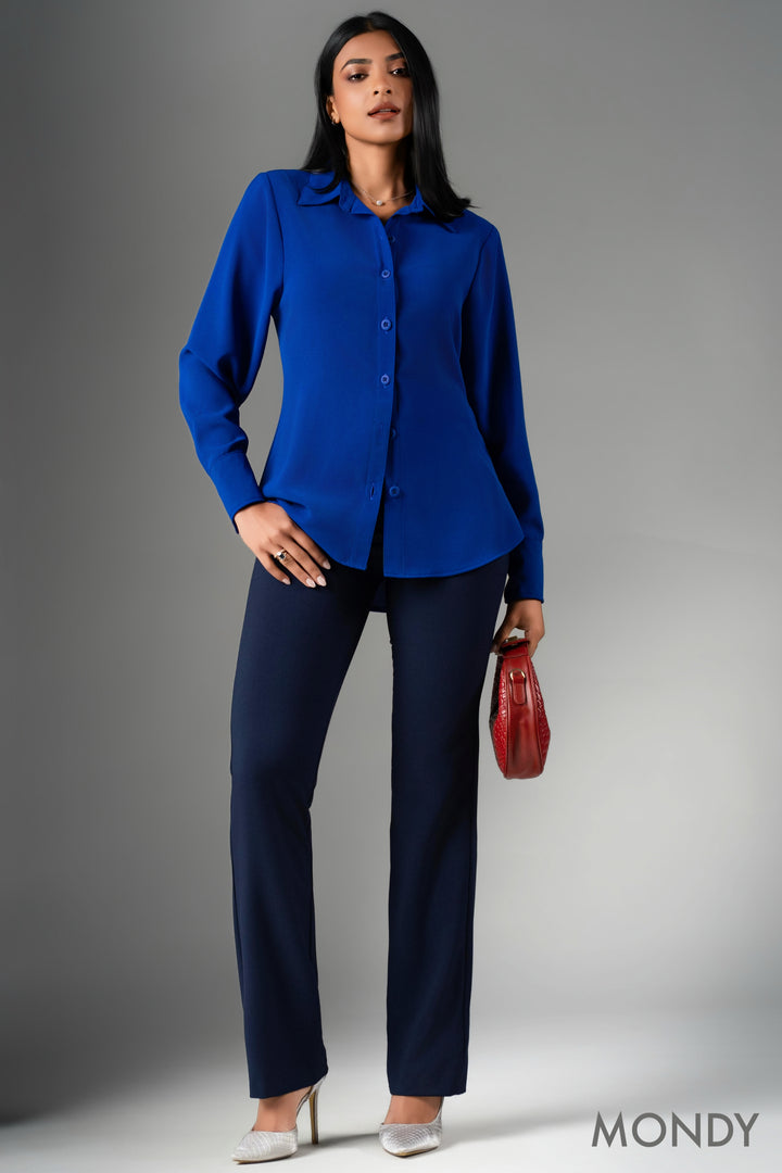 Long Blue Shirt