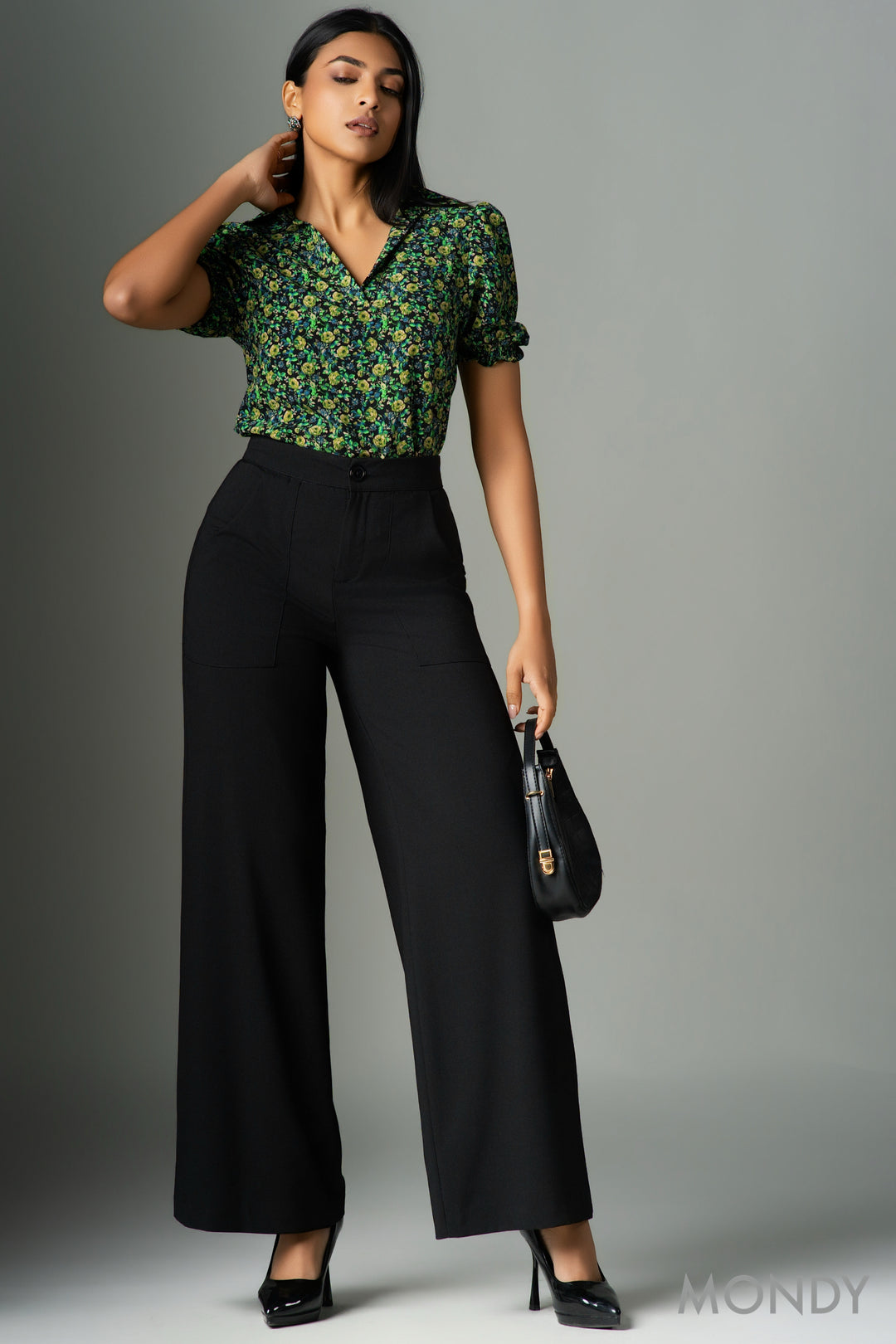 High Waist Wide Leg Pant