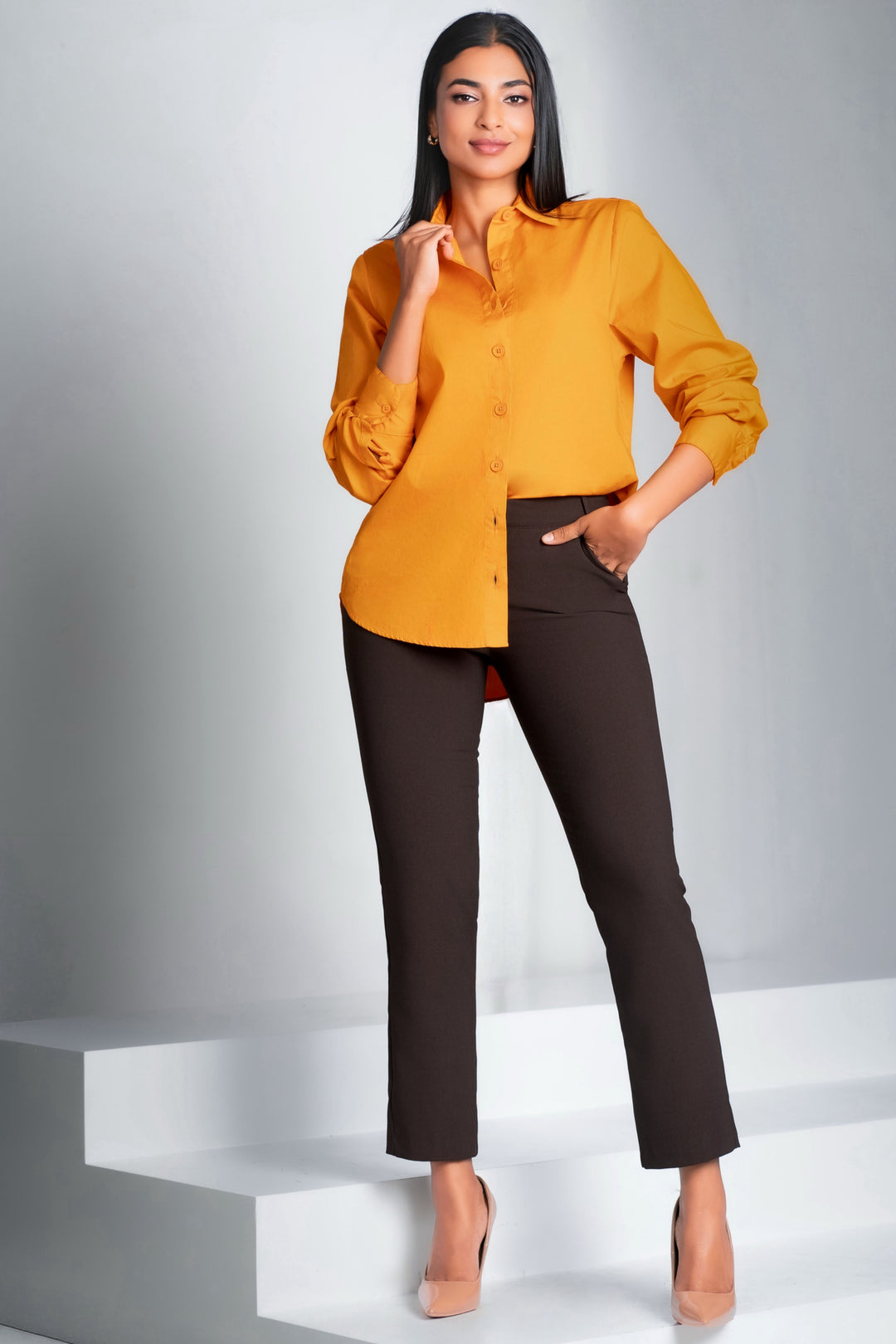 Orange Oversized Shirt