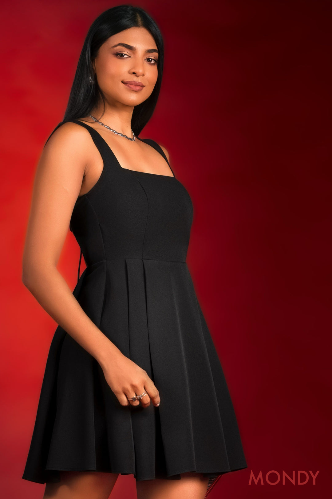 Square Neck Mini Dress