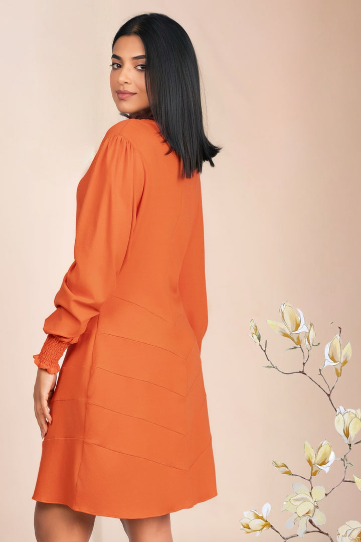 Orange Panel Dress