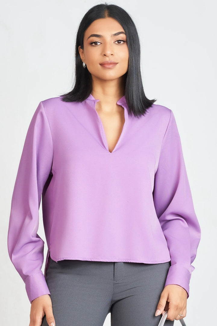 V Neck Cropped Top
