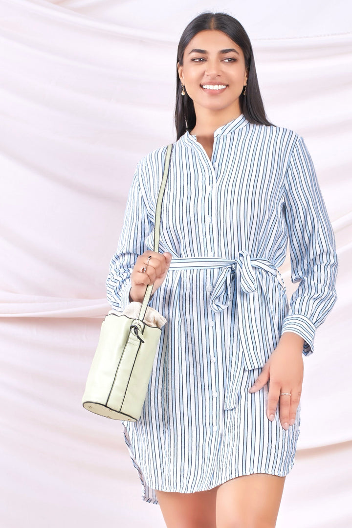 Stripe Shirt Dress