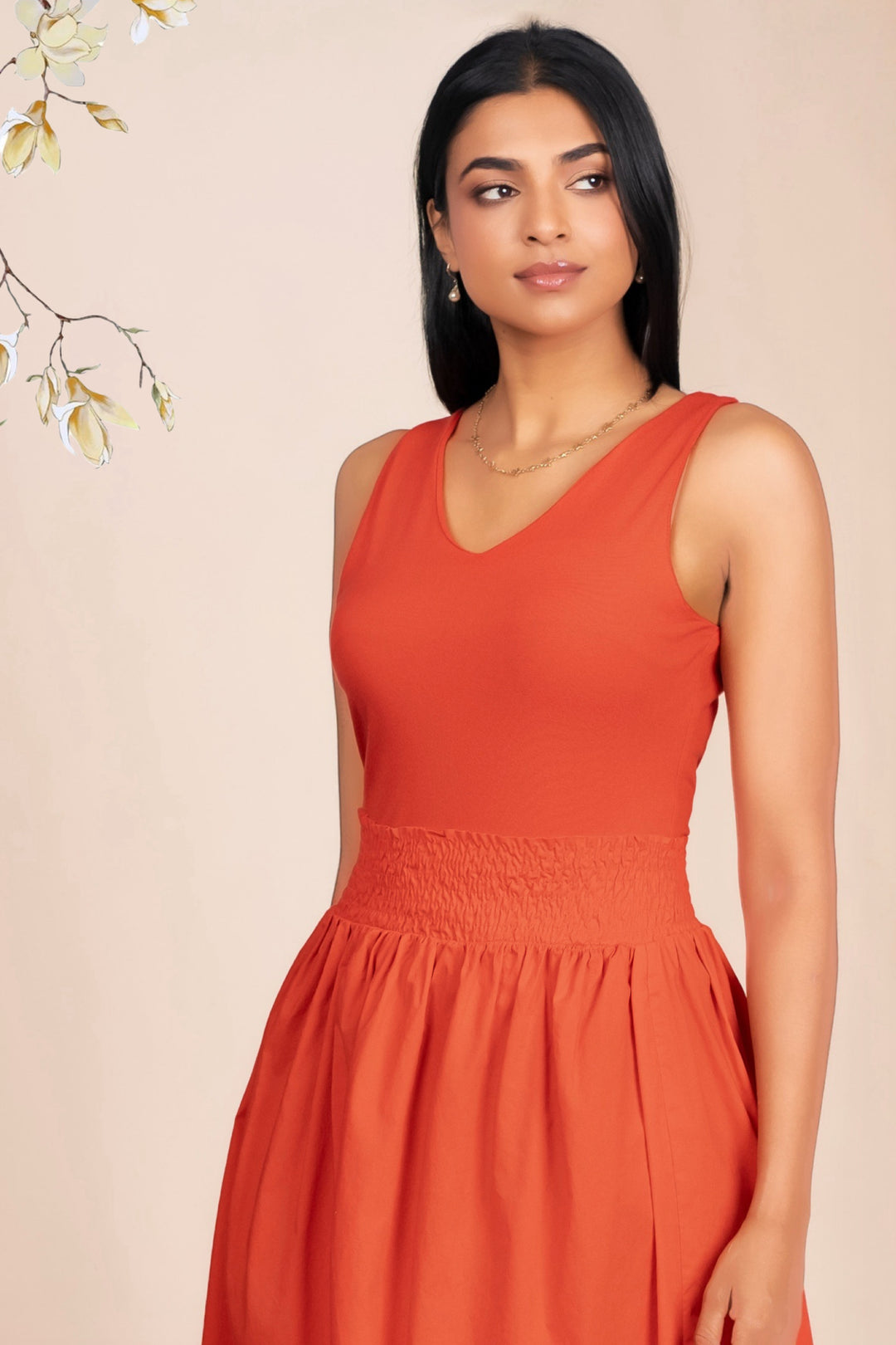 V Neck Crop Top