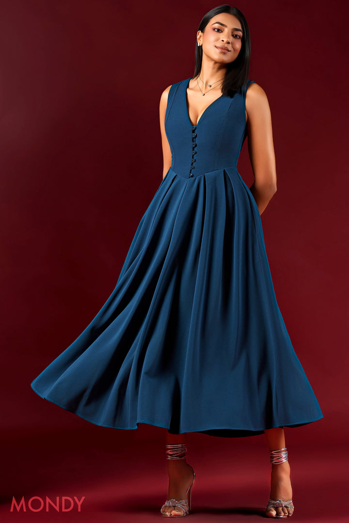 Fit & Flare Midi Dress