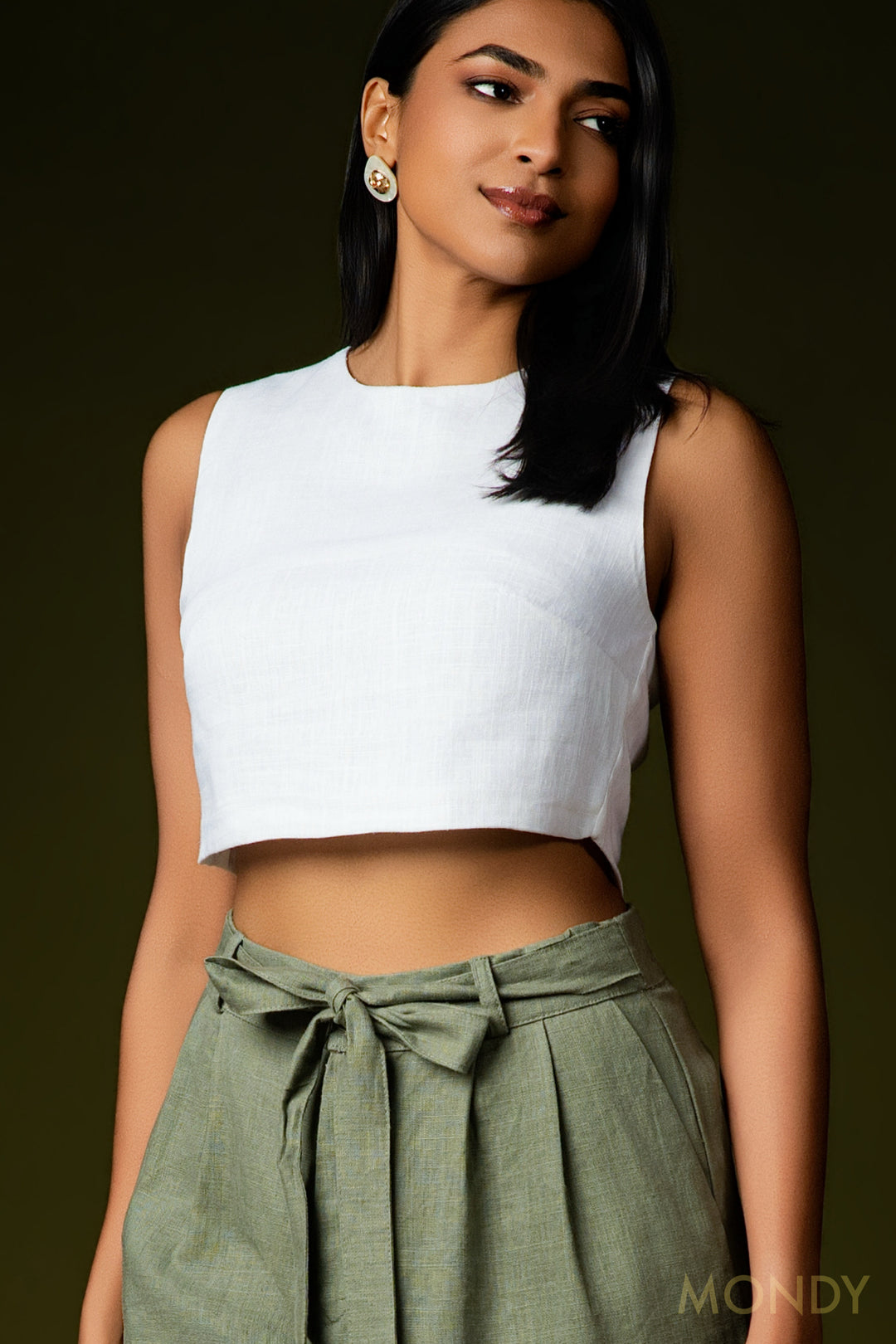 White Crop Top