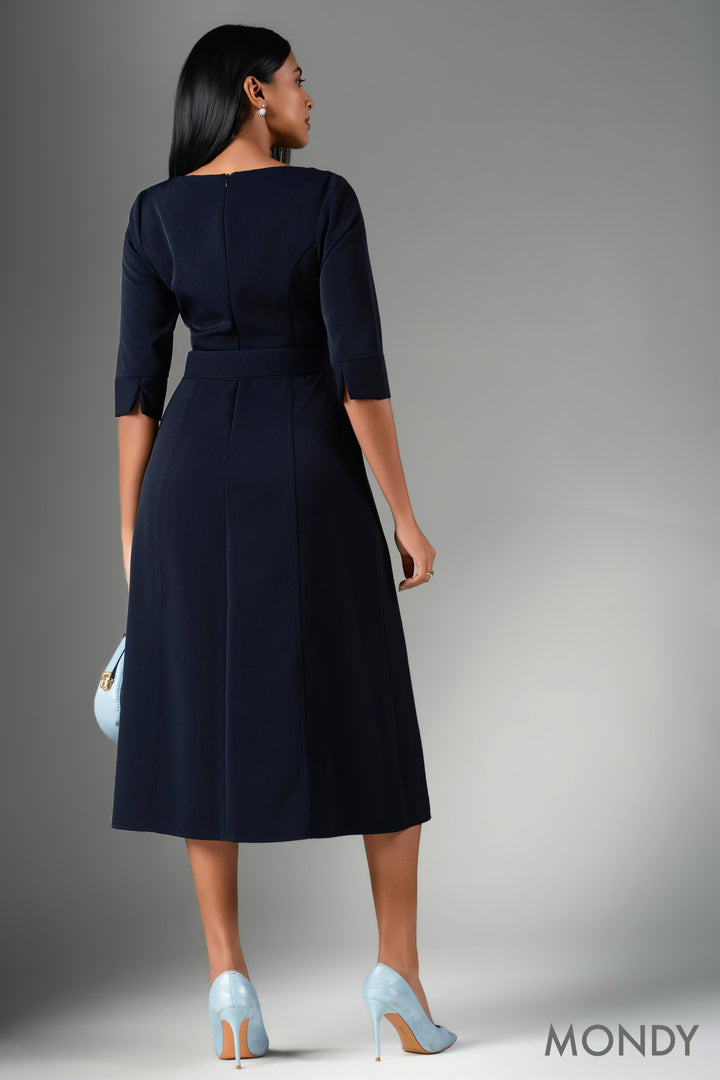 Belted Midi Dress