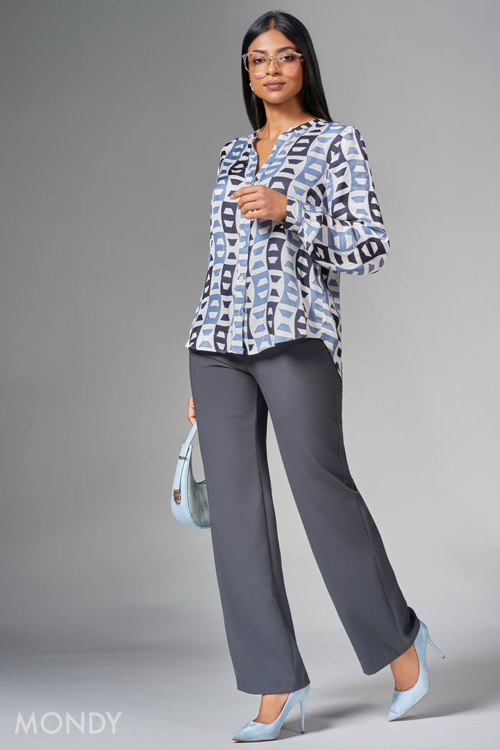 Printed Relaxed Fit Top