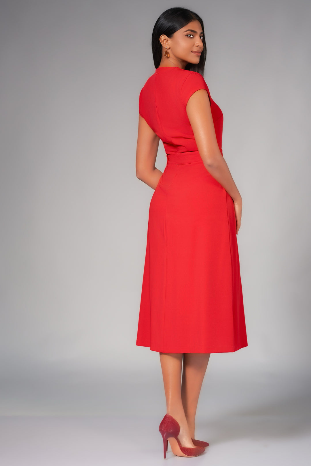 Belted Midi Dress – MONDY78