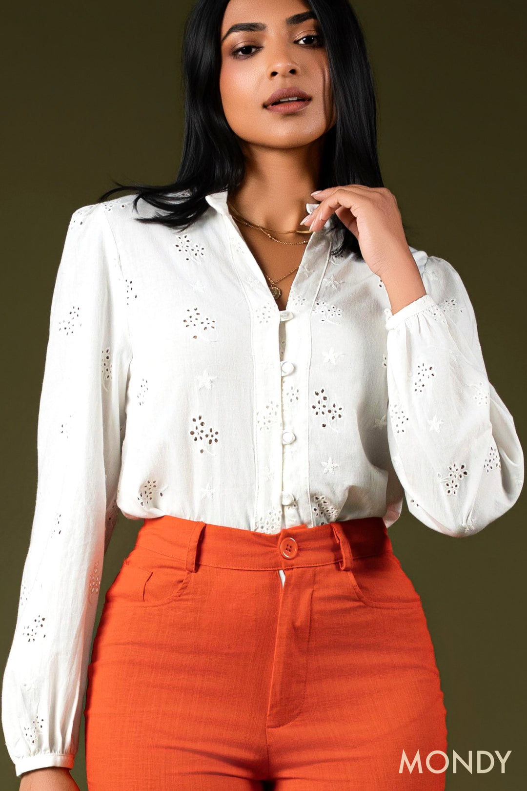 Cutlone Button Up Top