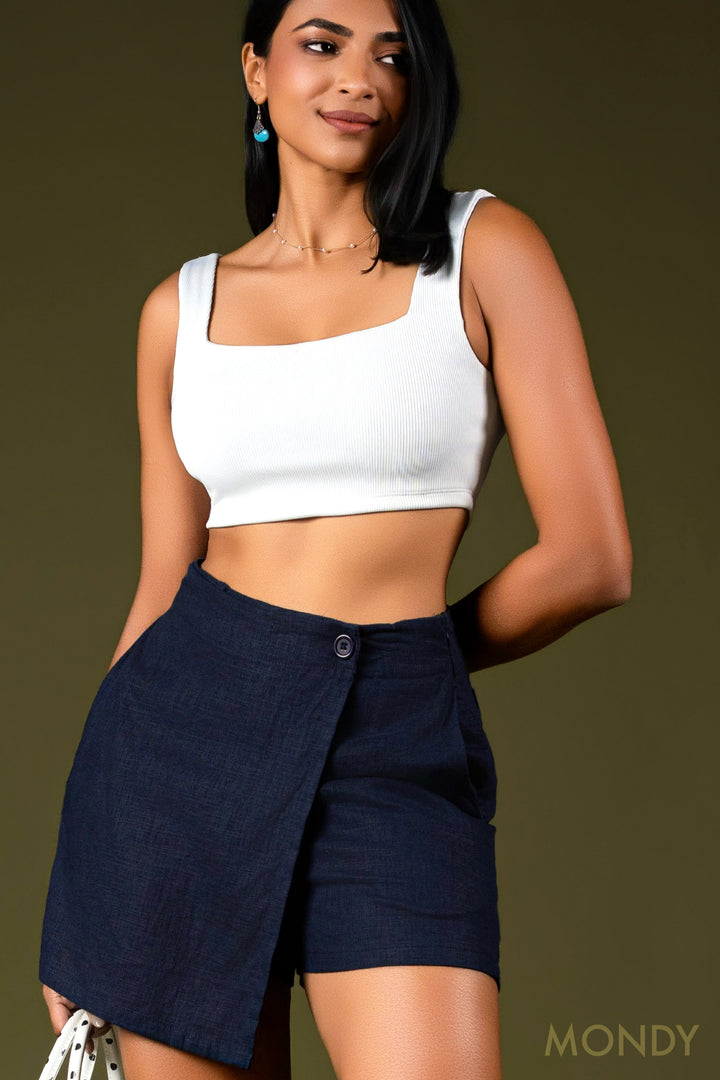 Linen Skort