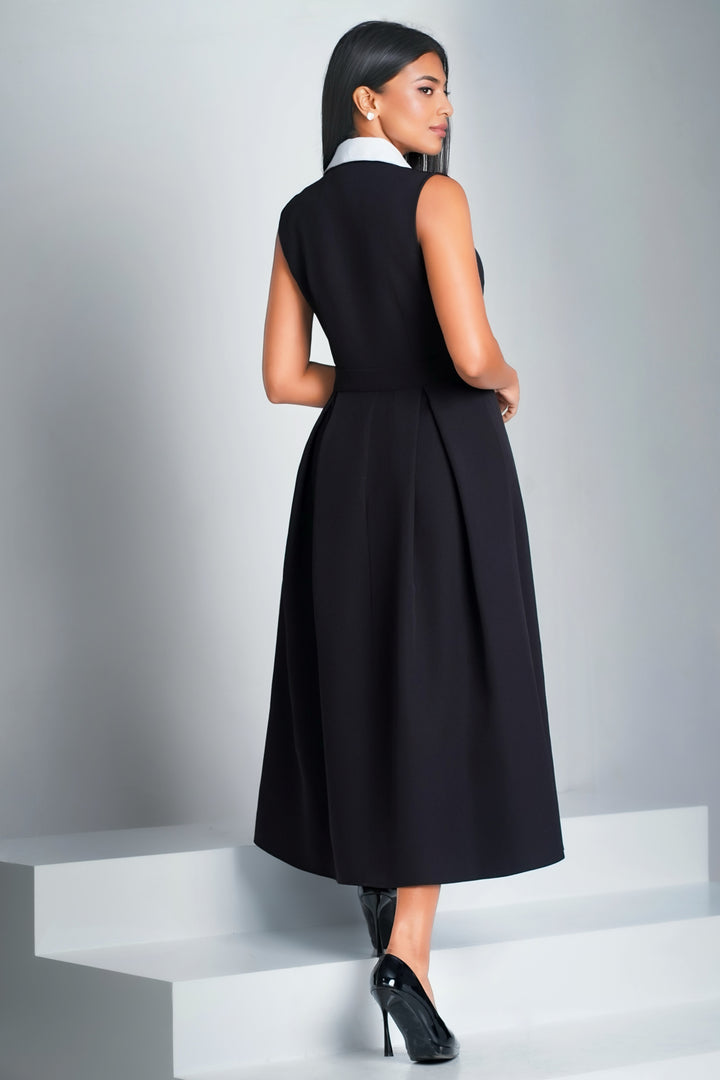 Midi Pleated Shirt Dress