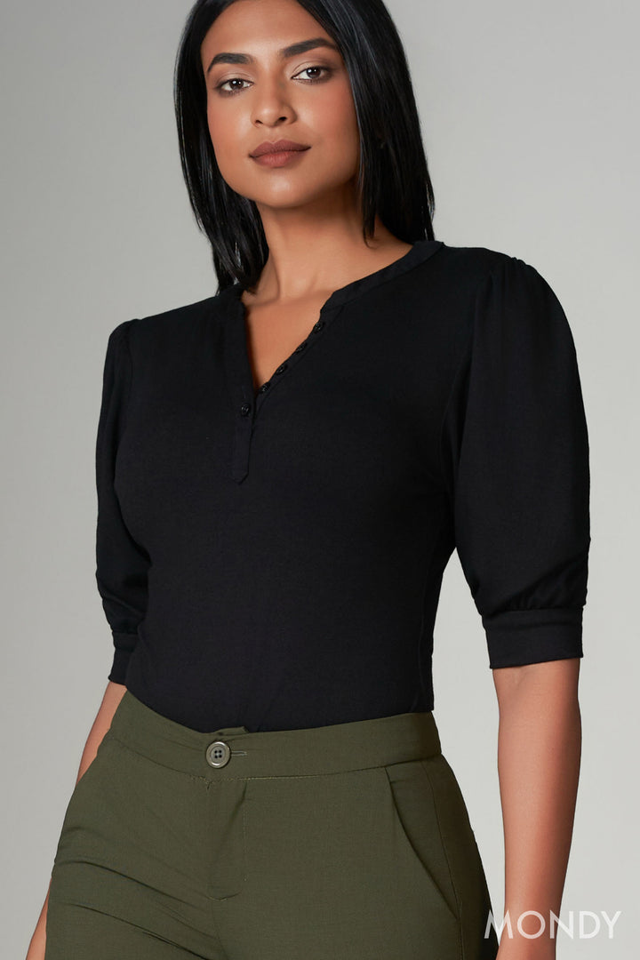 Puff Sleeve T- Shirt