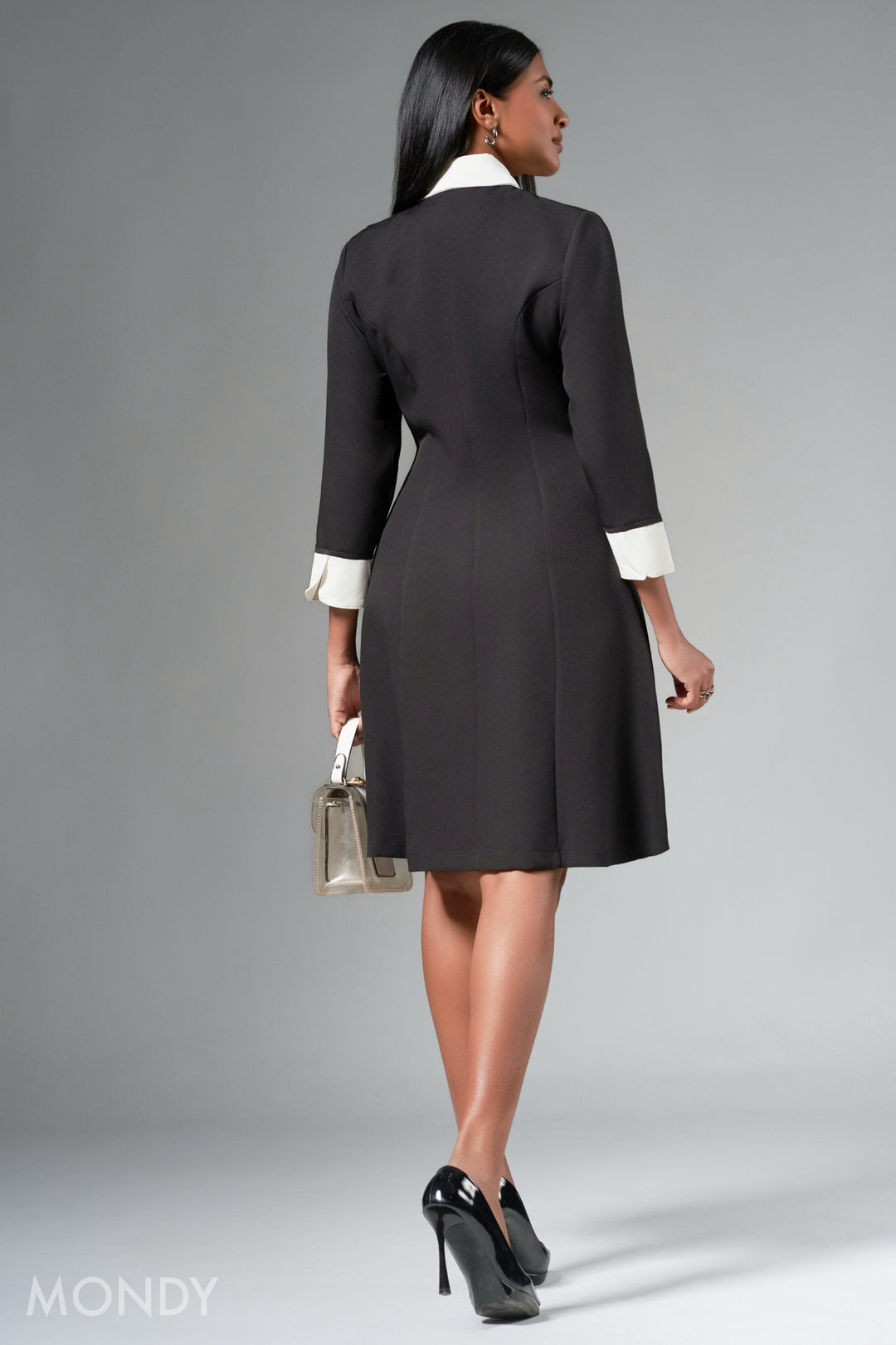 Contrast Blazer Dress