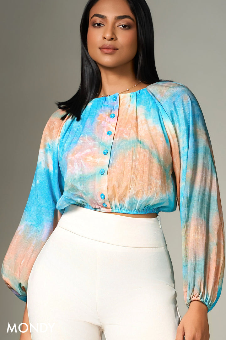 Button Up Crop Top